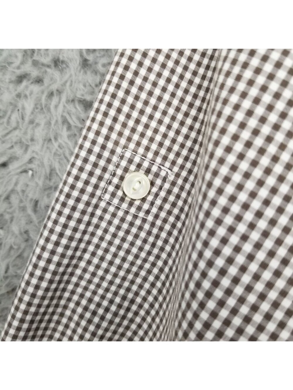 Lauren Ralph Lauren Shirt Womens Large Brown Plaid Button Up Long Sleeve - Picture 2 of 10